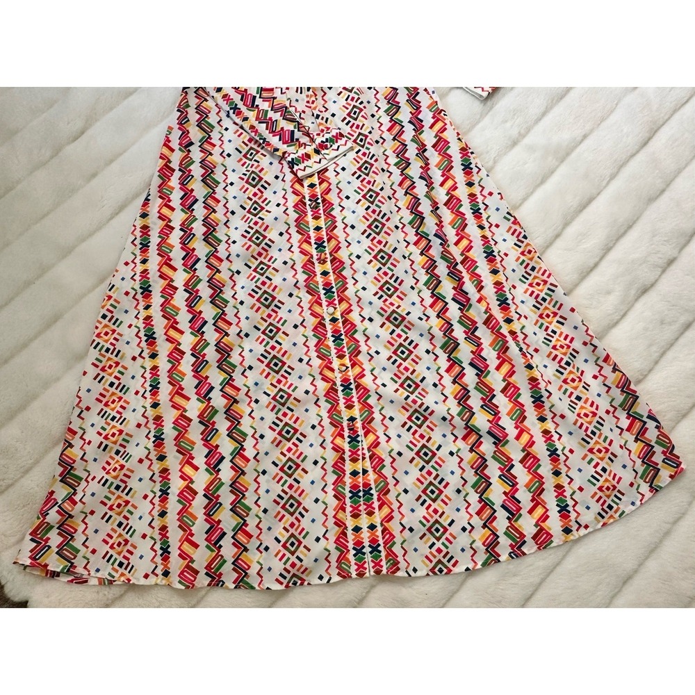 Flying Tomato‎ Tribal Multicolor Flare Long Dress Front Buttons - Picture 5 of 8